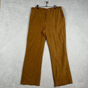 Coldwater Creek Pants Womens Size 14 Brown Straight Fit Mid Rise 31L Business